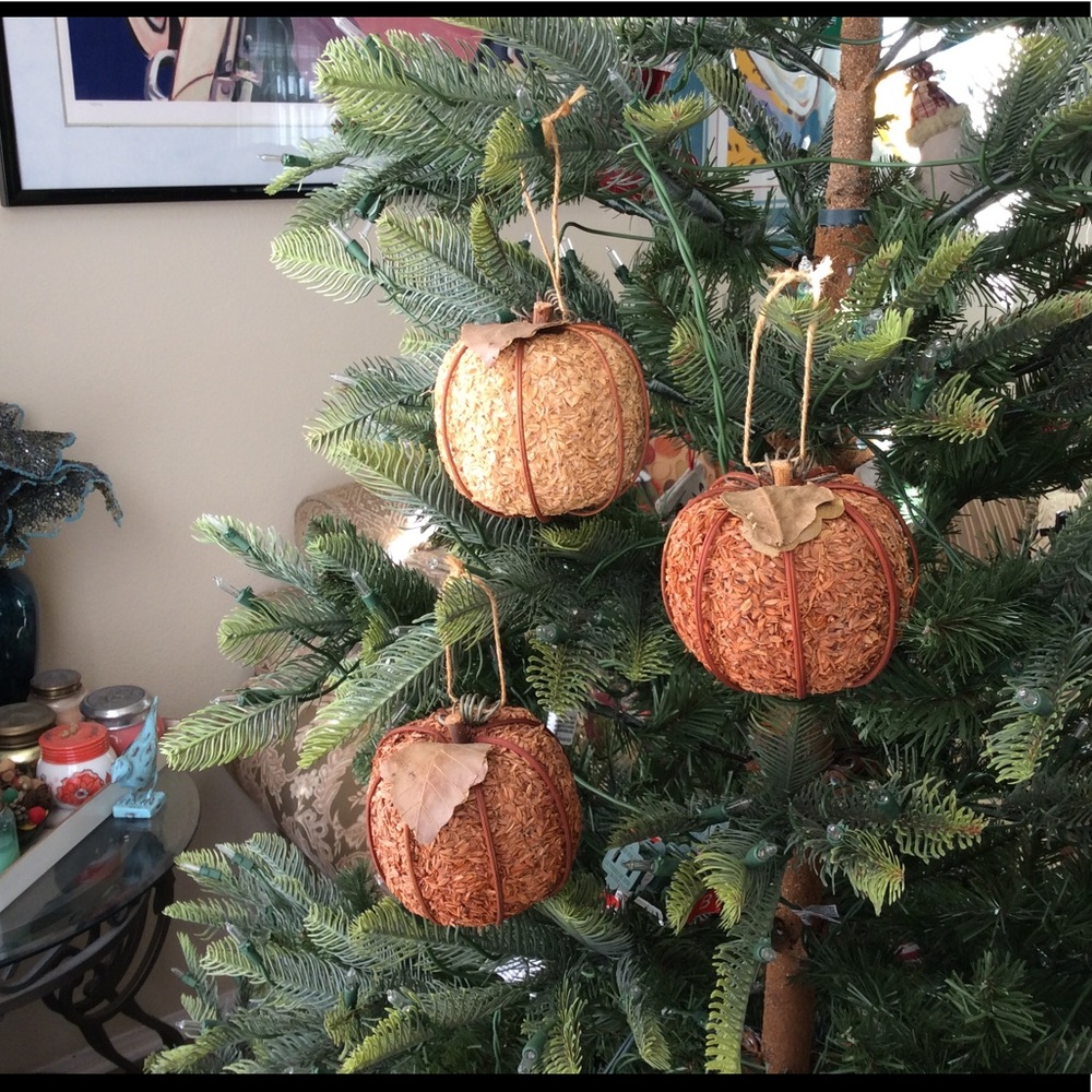 Set of 3 Holiday Christmas ornaments